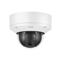 Hanwha Techwin Wisenet Cámara IP Domo Interior Antivandálico PTRZ 2MP / Fácil Instalación / Lente Motorizado 2.8-12mm / IR 50M / WDR 150db / H.265 & WiseStream II XND-6081VZ