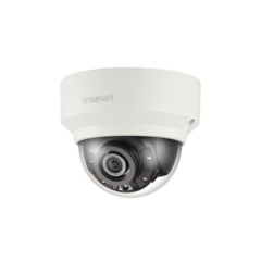 Hanwha Techwin Wisenet Cámara IP Tipo Mini Domo Interior 5MP / Lente 7mm / IR 30M / WDR 120db / H.265 & WiseStream MOD: XND-8040R