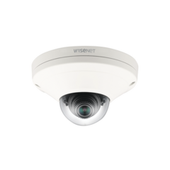 Hanwha Techwin Wisenet Cámara IP Mini Domo Exterior Antivandálico 2MP / Lente 2.8mm / WDR 150db / H.265 & WiseStream / Conteo de Personas / Video Analíticos Avanzados MOD: XNV-6011