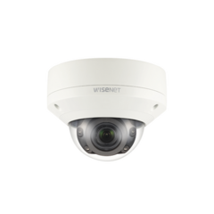 Hanwha Techwin Wisenet Cámara IP Tipo Domo Antivandálico 2MP / Lente Motorizado 2.8-12mm / IR 50M / WDR 150db / H.265 & WiseStream II MOD: XNV-6080R