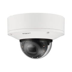 Hanwha Techwin Wisenet Cámara Domo 2MP con IA, Antivandalica / Lente Motorizado de 2.8 a 10mm / WDR 120dB / Ranura MicroSD / IP66 IP67 IK10 NEMA4X XNV-6083R