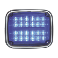EPCOM INDUSTRIAL SIGNALING Luz de advertencia de 8 X 6", Color Azul, SAE, IP67, Ideal para Ambulancias MOD: XT1895B