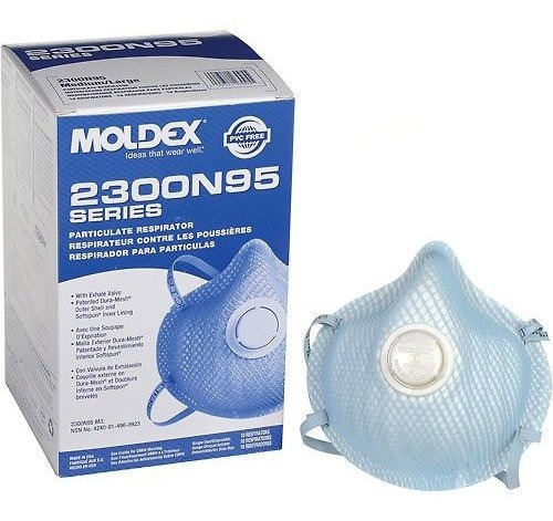 Respirador para Partículas Moldex 2300 N95 con válvula de exhalación - comprar en línea