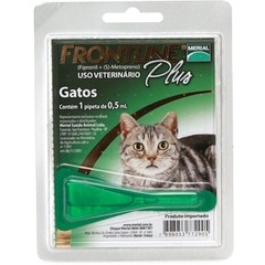 FRONTLINE PLUS GATOS - Pipeta Anti Pulgas y Garrapatas para Gatos