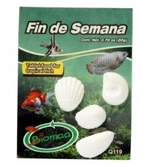 ALIMENTO FIN DE SEMANA 4 PZAS. (Alimento en pastilla de liberación prolongada para peces)