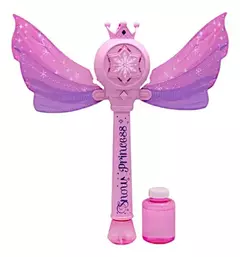 Juguete Varita Mágica Princesas Burbujero Didáctico Burbujas Color Rosa - comprar online