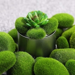 20 piedras artificiales decorativas con musgo verde en internet