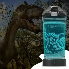 Botella con luz LED dinosurio brillante en 3D – 14 0z - tienda online