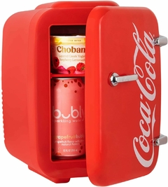 Imagen de Mini refrigerador retro Coca-Cola para dormitorio, automóvil, escritorio de oficina