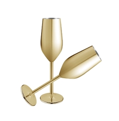 Copas de champán en acero inoxidable  - Atomic Arte y Diseño S.A.S
