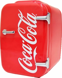 Mini refrigerador retro Coca-Cola para dormitorio, automóvil, escritorio de oficina