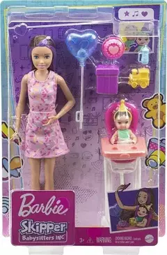 Barbie Muñeca Skipper Niñera Fiesta Cumpleaños Grp40 Mattel