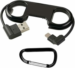 Imagen de Cable para carga de iPhone + llavero + abridor de botellas