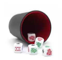 Cacho Yahtzee Dudo Juego Mesa 8 Tatucos Paño 40 Dados Poker en internet