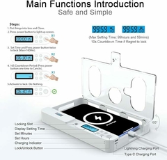 Caja de bloqueo de temporizador portátil para celular - Atomic Arte y Diseño S.A.S