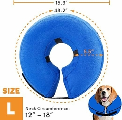 Collar protector inflable para perros y gatos - comprar online