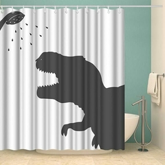 Cortina de baño de Dinosaurio