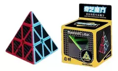 Cubo Rubik Pyraminx Qiyi Cobra Pirámide 3x3x3 Fibra Carbono Estructura Eqy672 - comprar online