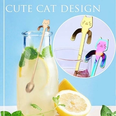 Cucharas con diseño de gato para café - Atomic Arte y Diseño S.A.S