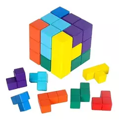 Cubo Rubik Soma Puzzle Madera Rompecabezas Tridimensional Color de la estructura Multicolor - Atomic Arte y Diseño S.A.S