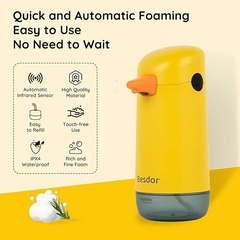 Dispensador automático de jabón con diseño de pato - comprar online