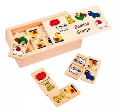 Domino Madera Infantil Juego Didáctico Sz-063 - Atomic Arte y Diseño S.A.S