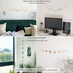 Fase de la luna colgante de pared dorado 13 lunas - tienda online