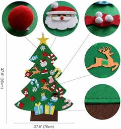 Juego de árbol de Navidad con adornos para niños