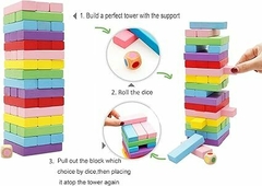 Juego de mesa de bloques de madera para niños - Atomic Arte y Diseño S.A.S