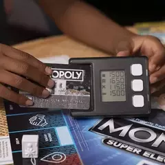 Juego De Mesa Monopoly Super Banco Electrónico Recompens