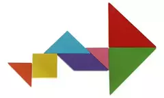 Juego Tangram Didáctico De Plastico Duradero Cy-1208 Tablero - comprar online