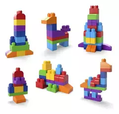 MEGA BLOKS Big Building Bolsa con 60 Bloques Grandes - Atomic Arte y Diseño S.A.S