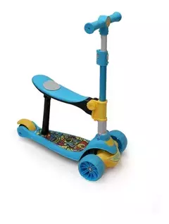 Monopatin 2 En 1 Patineta Scooter Silla Plastico Niños Infan