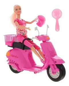 Muñeca Defa Lucy Fashionable Scooter Moto Accesoros Ref 8206