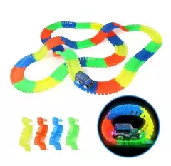 Pista Flexible Magic Tracks 341pcs Luminosa 2 Carros Gd-8341