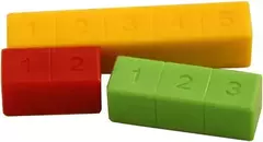 Regletas Cuisenaire Plástica Numerada X100 Matemáticas Niños - Atomic Arte y Diseño S.A.S