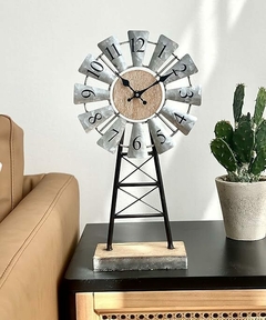 Reloj de mesa de molino de viento - Atomic Arte y Diseño S.A.S