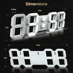 Reloj de pared LED 3D - Atomic Arte y Diseño S.A.S