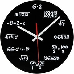 Reloj de pared para matemáticos