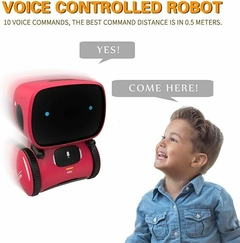 Robot interactivo inteligente con sensor táctil rojo y rosa - comprar online