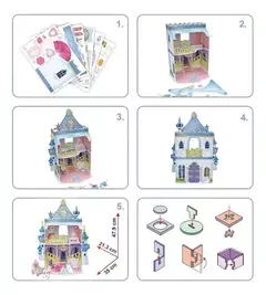 Rompecabeza 3d Castillo Princesas 81pcs Niñas Bricolaje en internet