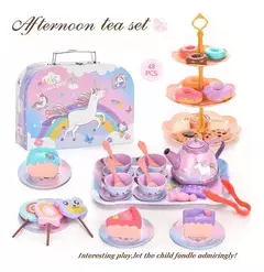 Set Te Loza Afternoon Niñas Juego Postre Maletin Unicornio - comprar online