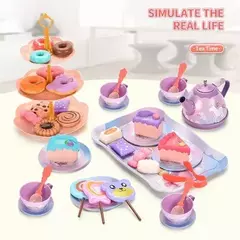 Set Te Loza Afternoon Niñas Juego Postre Maletin Unicornio - tienda online