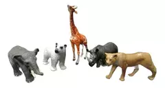 Set X 12 Animales Plásticos Medianos Salvajes Selva 7264 - comprar online