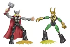 Set X 2 Flexible Bend And Flex 15cm Thor Marvel Hasbro F0245