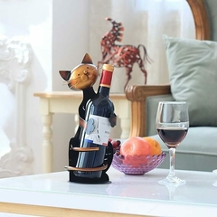 Soporte de vino con forma de gato - Atomic Arte y Diseño S.A.S