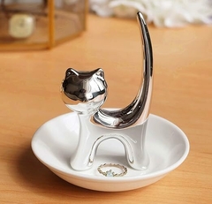 Soporte para anillo con diseño de gato - tienda online