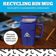 Taza con forma de cesto de reciclaje. - comprar online