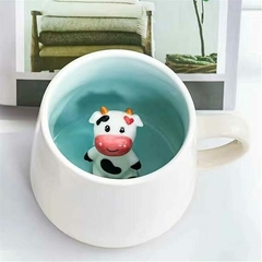 Taza de café 3D Vaquita