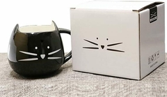 Taza de café de cerámica con diseño de gato en internet